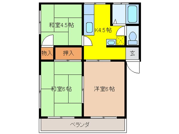 メゾン第一の物件間取画像